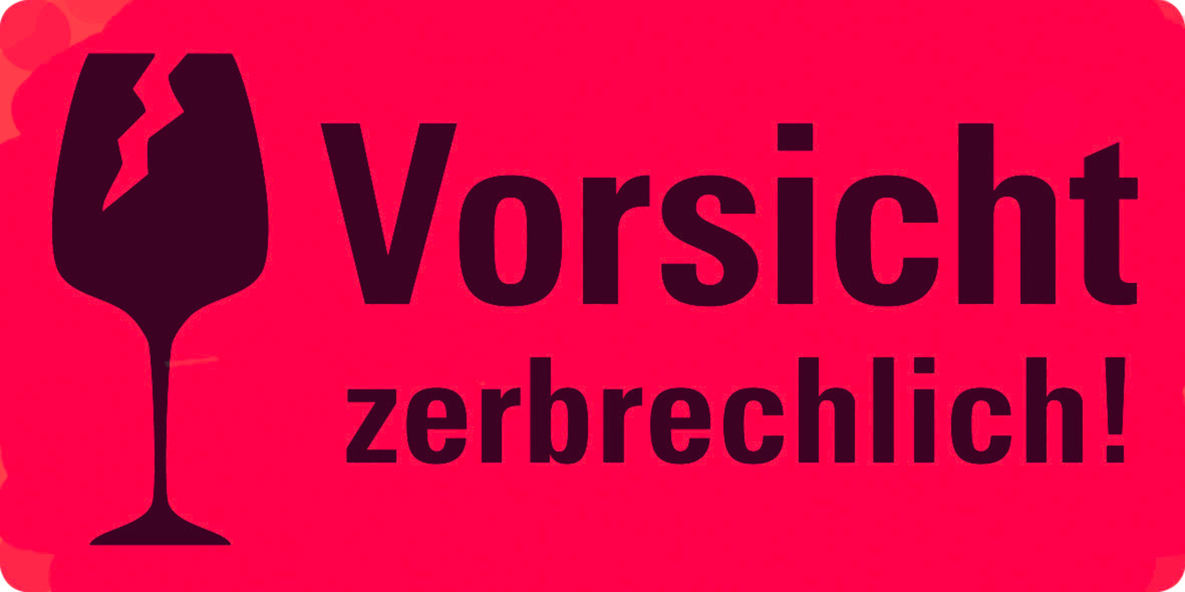 Avery Zweckform Warnetiketten Rot Vorsicht Zerbrechlich