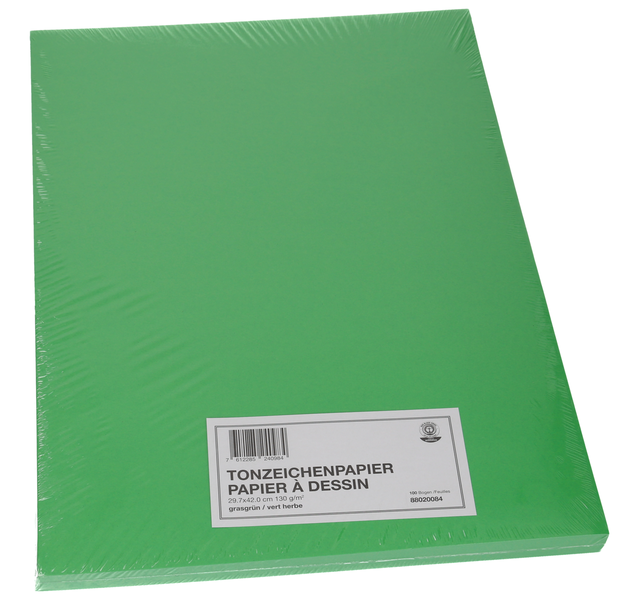 Cartoncini Colorati A3 160g 250fg Colore Forte (Verde)