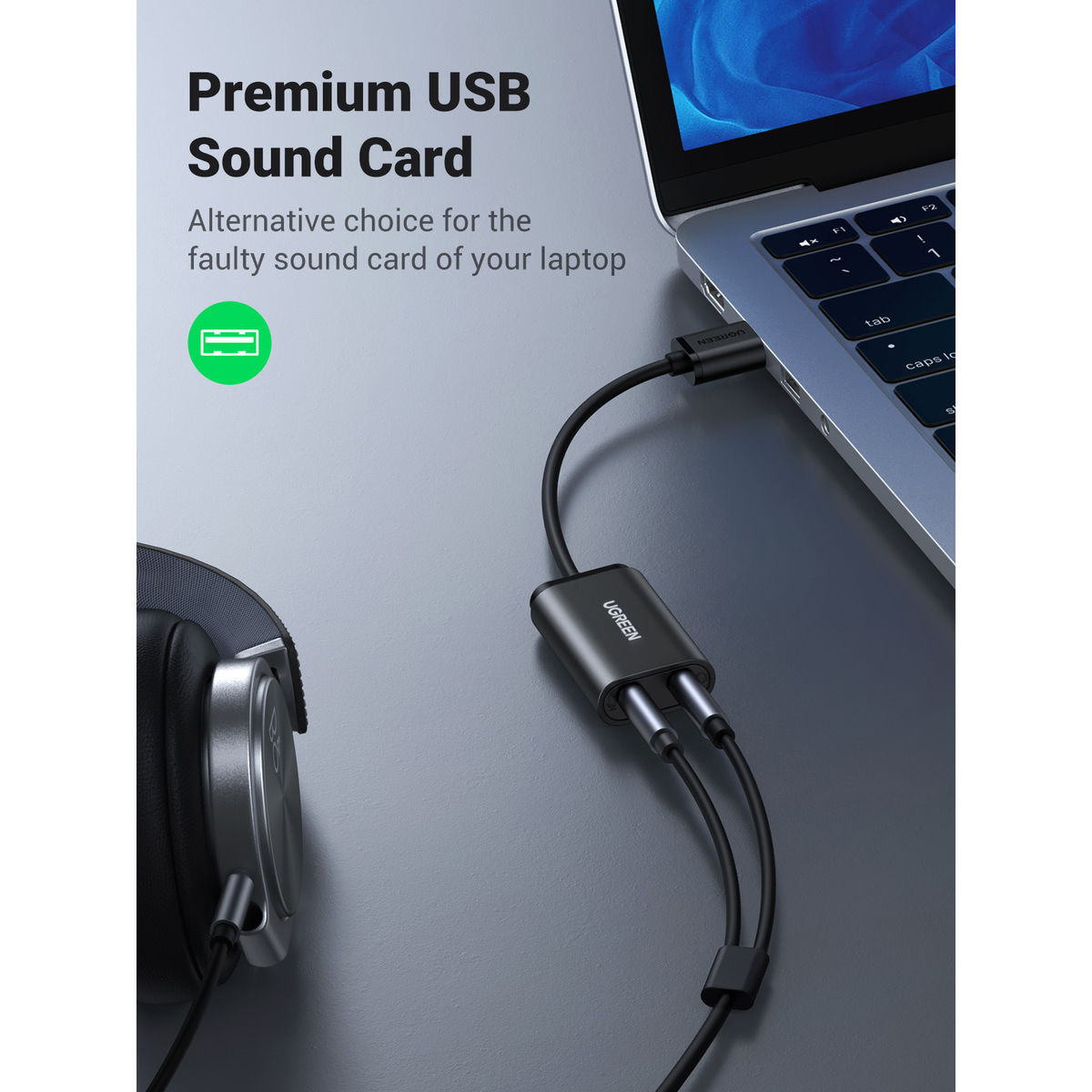 UGREEN Scheda Audio Esterna Adattatore USB 