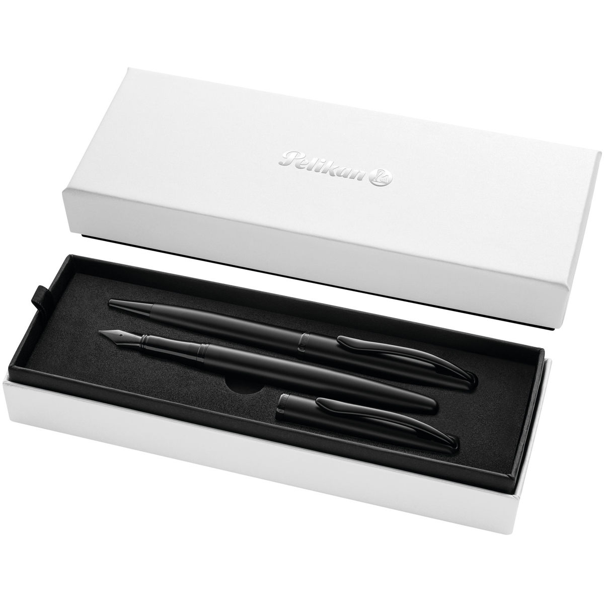 Pelikan Set penna stilografica e penna a sfera, Jazz Noble Elegance carbon