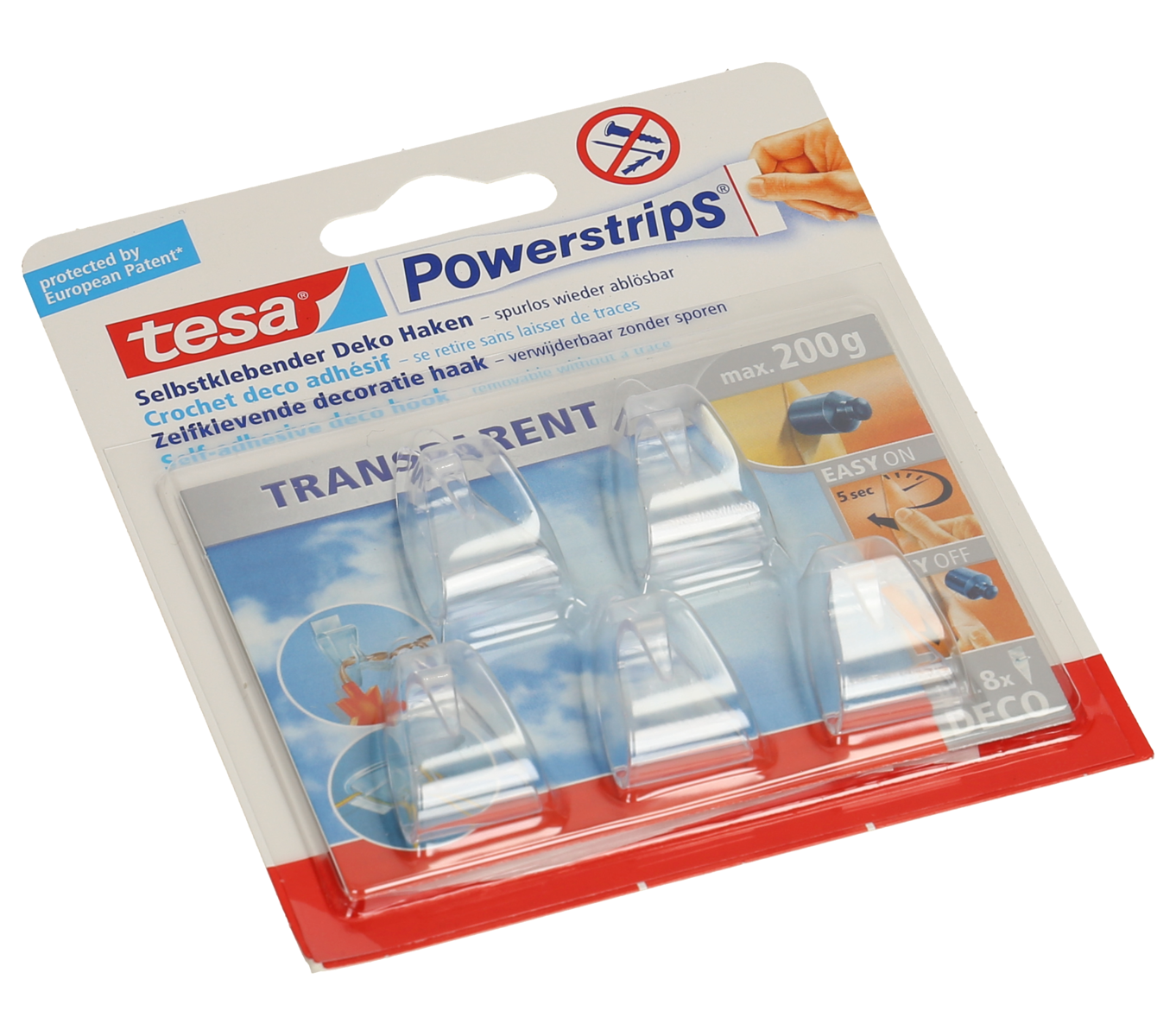 Tesa Powerstrips, 8 pezzi, 0.2 kg