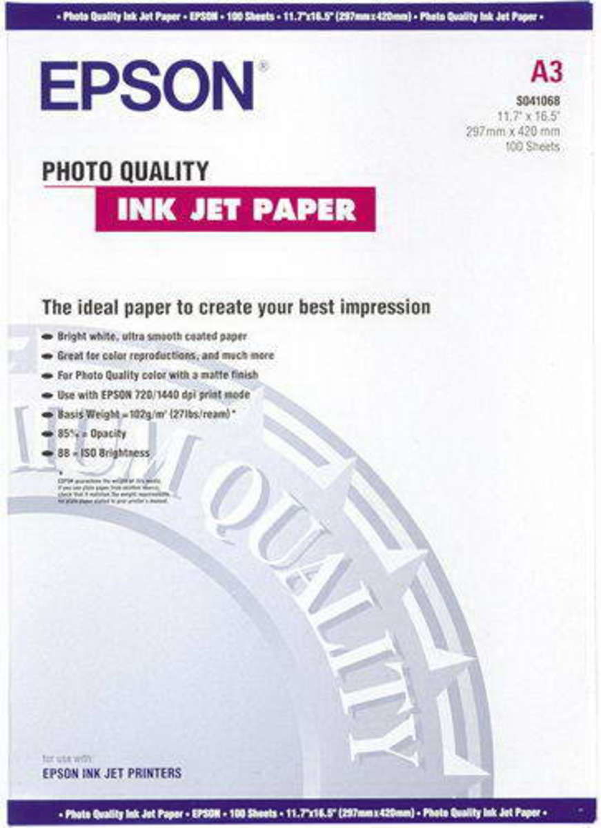 Epson Carta fotografica Inkjet, A3, 297 x 420mm, opaco
