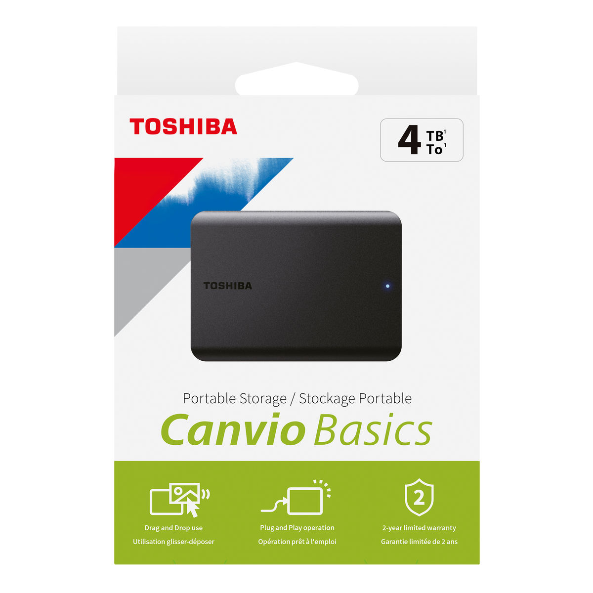 14€ sur Disque dur externe Toshiba Canvio Basics 2 To Noir - Disques durs  externes - Achat & prix
